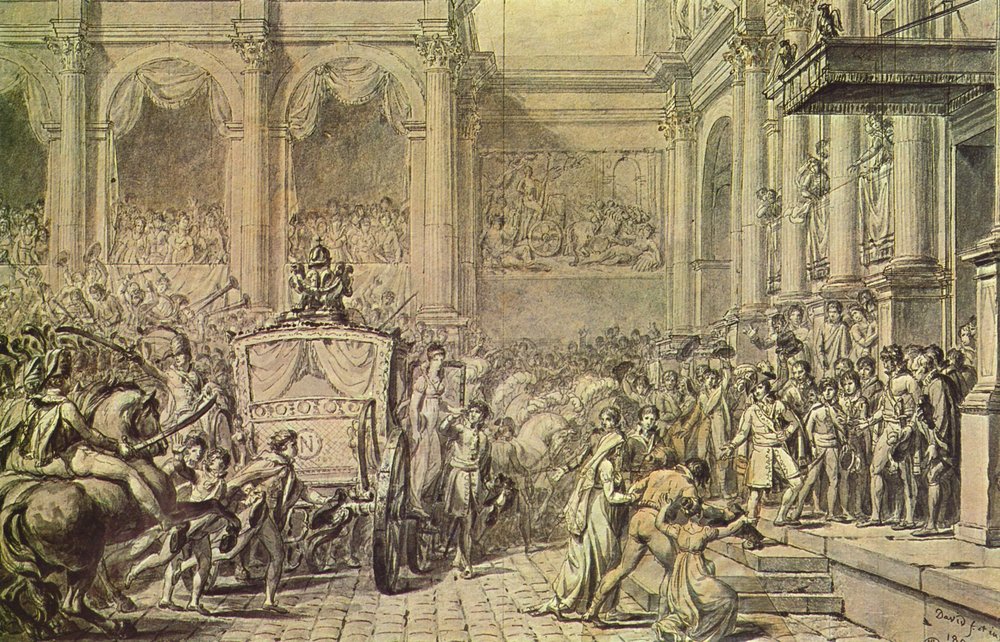 Jacques Louis David - Ankunft